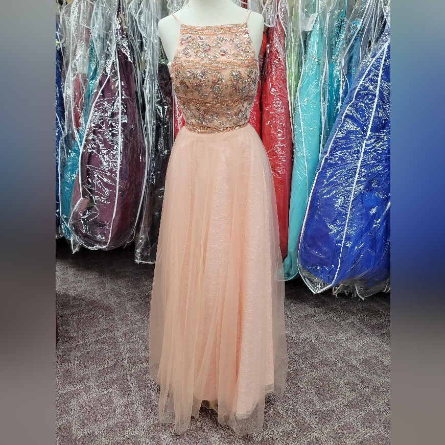 Rachel Allan Blush 0 Prom Dress